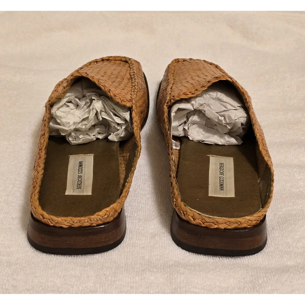 PONS QUINTANA for BERGDORF GOODMAN Womens‎ Leather Mule Slides Sandals 38 / US 8